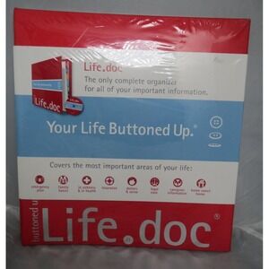 NEW SEALED Life.doc Your Life Buttoned Up Organize & Catalog Critical Info